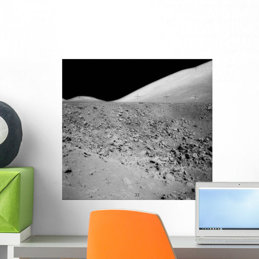 Lunar Surface Wall Decal Design 2