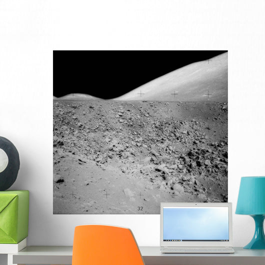 Lunar Surface Wall Decal Design 2