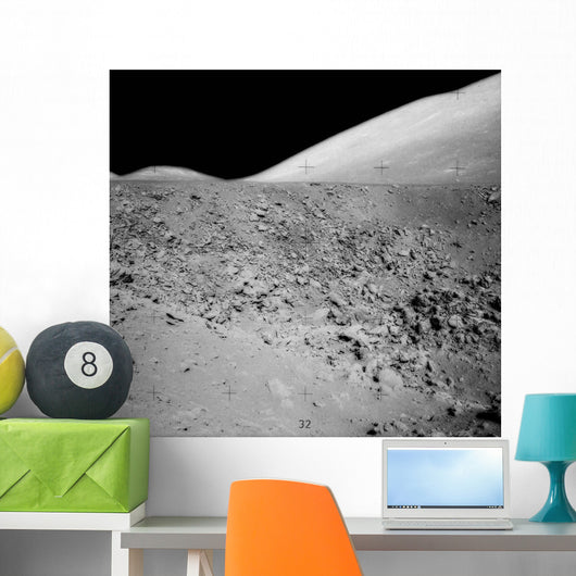 Lunar Surface Wall Decal Design 2