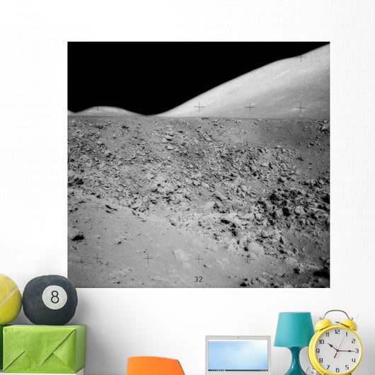 Lunar Surface Wall Decal Design 2