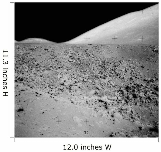 Lunar Surface Wall Decal Design 2