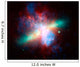 False-colored Messier 82 Galaxy Wall Decal