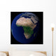Full Earth Showing Africa Wall Decal Design 1