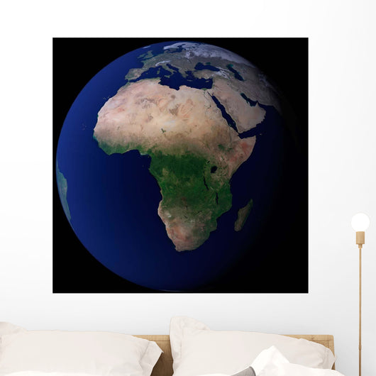 Full Earth Showing Africa Wall Decal Design 1