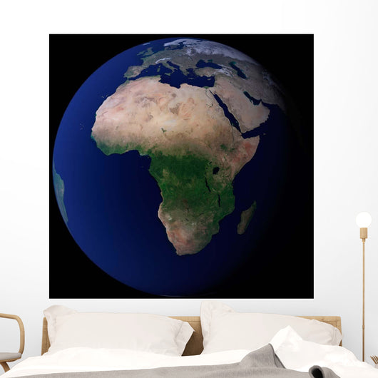 Full Earth Showing Africa Wall Decal Design 1