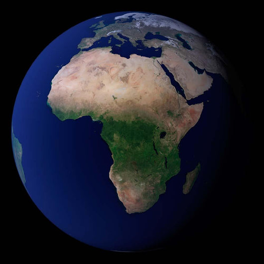 Full Earth Showing Africa Wall Decal Design 1