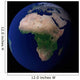 Full Earth Showing Africa Wall Decal Design 1