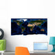 Topographic Bathymetric Shading Full Wall Decal