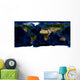 Topographic Bathymetric Shading Full Wall Decal