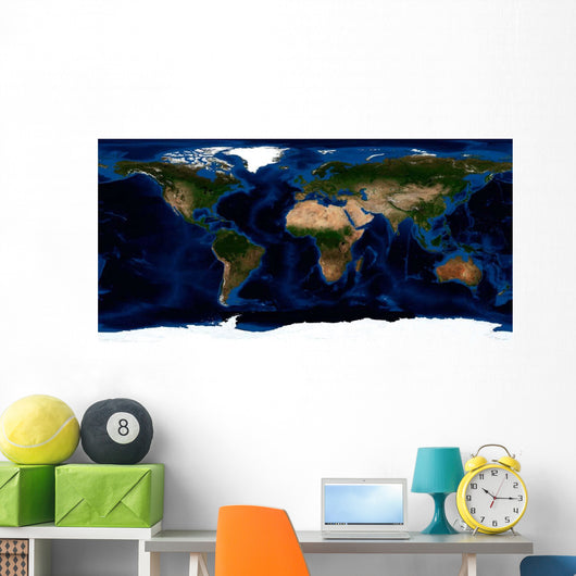 Topographic Bathymetric Shading Full Wall Decal