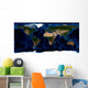 Topographic Bathymetric Shading Full Wall Decal