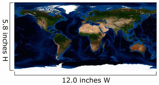 Topographic Bathymetric Shading Full Wall Decal