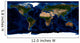 Topographic Bathymetric Shading Full Wall Decal
