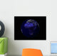 Full Earth Night Showing Wall Decal Design 1