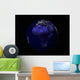 Full Earth Night Showing Wall Decal Design 1