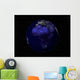 Full Earth Night Showing Wall Decal Design 1