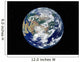 Fully Lit Earth Centered Wall Decal Design 1