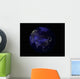 Full Earth Night Showing Wall Decal Design 2