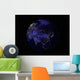 Full Earth Night Showing Wall Decal Design 2