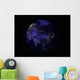 Full Earth Night Showing Wall Decal Design 2