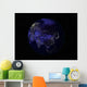 Full Earth Night Showing Wall Decal Design 2