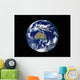 Fully Lit Earth Centered Wall Decal Design 2