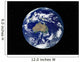 Fully Lit Earth Centered Wall Decal Design 2