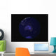Full Earth Night Showing Wall Decal Design 3