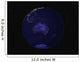 Full Earth Night Showing Wall Decal Design 3