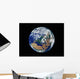 Fully Lit Earth Centered Wall Decal Design 3