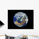 Fully Lit Earth Centered Wall Decal Design 3