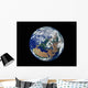 Fully Lit Earth Centered Wall Decal Design 3