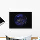 Full Earth Night Showing Wall Decal Design 4