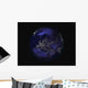 Full Earth Night Showing Wall Decal Design 4