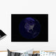 Full Earth Night Showing Wall Decal Design 5