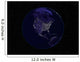Full Earth Night Showing Wall Decal Design 5