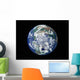 Fully Lit Earth Centered Wall Decal Design 5