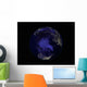 Full Earth Night Showing Wall Decal Design 6