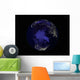 Full Earth Night Showing Wall Decal Design 6