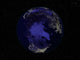 Full Earth Night Showing Wall Decal Design 6
