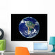 Fully Lit Earth Centered Wall Decal Design 6