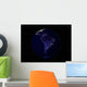 Full Earth Night Showing Wall Decal Design 7