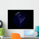 Full Earth Night Showing Wall Decal Design 7
