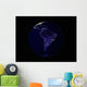 Full Earth Night Showing Wall Decal Design 7