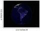 Full Earth Night Showing Wall Decal Design 7