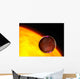 Close-up Extrasolar Planet Passing Wall Decal