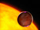 Close-up Extrasolar Planet Passing Wall Decal