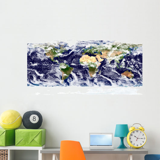 True-color Image Entire Earth Wall Decal
