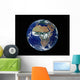 Full Earth Showing Africa Wall Decal Design 2