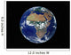 Full Earth Showing Africa Wall Decal Design 2